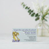 Hunde-und HaustierGroomer - Hündchen-Schaumbad Terminkarte (Stehend Vorderseite)