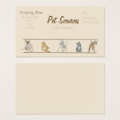 Hunde- und Haustierpflege Visitenkarte (Vorne & Hinten)