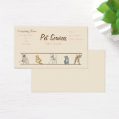 Hunde- und Haustierpflege Visitenkarte (Schreibtisch)