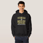 Hunde und Hockey machen mich glücklich Hoodie (Vorne ganz)
