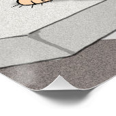 Hunde und Hühnerposter Poster (Ecke)