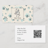 Hunde und Hunde Knochenmuster Hund Grooming Wellne Visitenkarte (Vorne/Hinten)