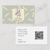 Hunde und Hunde Knochenmuster Hund Grooming Wellne Visitenkarte (Vorne/Hinten)