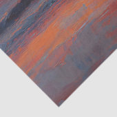 Hunde und Junge beobachten Sonnenuntergang am Stra Seidenpapier (Ausschnitt)