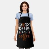 Hunde und Kaffee Schürze (Getragen)