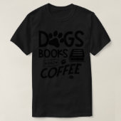 Hunde und Kaffee T-Shirt (Design vorne)
