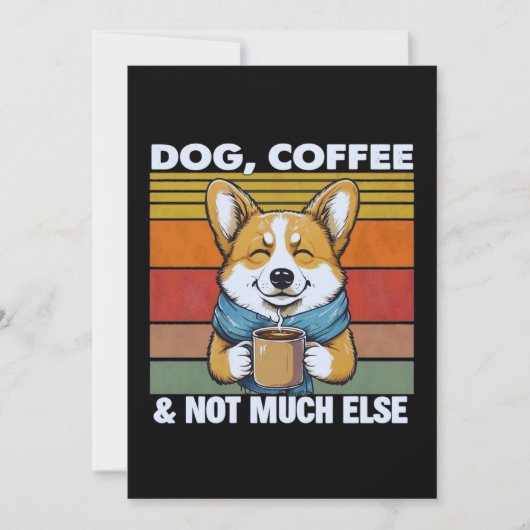 Hunde- und Kaffeeübergabe Fakultative Personalisie Karte (Vorderseite)