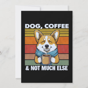 Hunde- und Kaffeeübergabe Fakultative Personalisie Karte