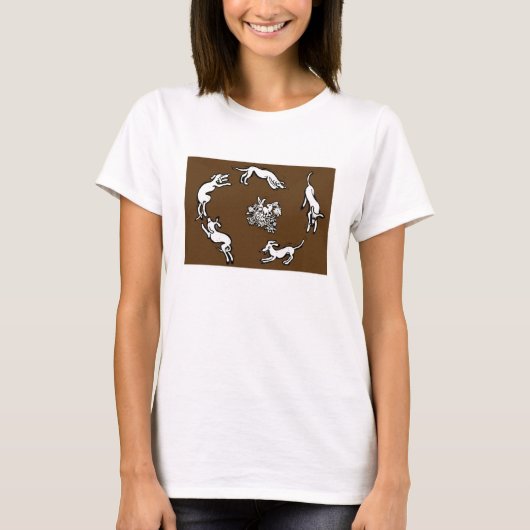Hunde und Kaninchen T-Shirt (Vorderseite)