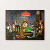 Hunde und Karten Puzzle (Horizontal)