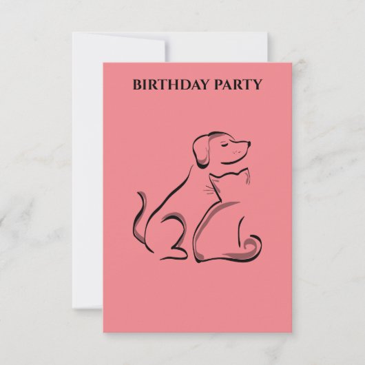 "HUNDE UND KATZE GEBURTSTAGE PERSONALISIERT. (Vorderseite)