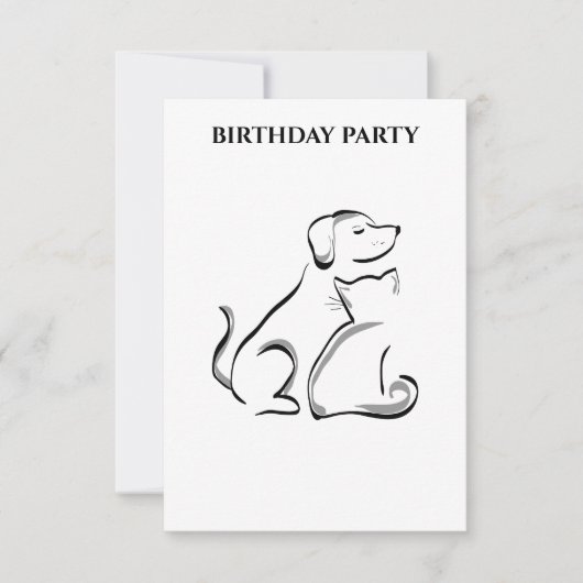 "HUNDE UND KATZE GEBURTSTAGE PERSONALISIERT. (Vorderseite)