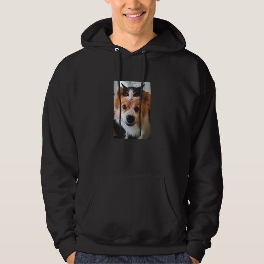 Hunde und Katze Hoodie (Vorderseite)
