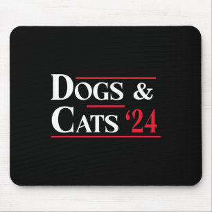 Hunde und Katzen 2024 essen die Hunde Mousepad