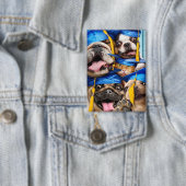 Hunde- und Katzen-Absolventen im Fotobooth Button (Insitu)