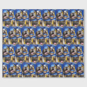 Hunde- und Katzen-Absolventen im Fotobooth Geschenkpapier (Flach)
