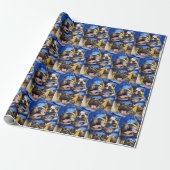 Hunde- und Katzen-Absolventen im Fotobooth Geschenkpapier (Ungerollt)