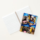 Hunde- und Katzen-Absolventen im Fotobooth Notizblock (Innenseite)