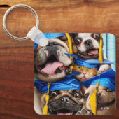 Hunde- und Katzen-Absolventen im Fotobooth Schlüsselanhänger (Vorderseite)