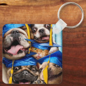 Hunde- und Katzen-Absolventen im Fotobooth Schlüsselanhänger (Rückseite)