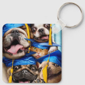 Hunde- und Katzen-Absolventen im Fotobooth Schlüsselanhänger (Rückseite)