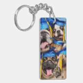 Hunde- und Katzen-Absolventen im Fotobooth Schlüsselanhänger (Vorderseite links)