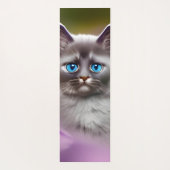 Hunde und Katzen AI Art Yoga Mat Yogamatte (Rückseite)