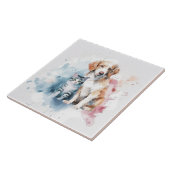 Hunde und Katzen Beste Freunde Fliese (Seite)