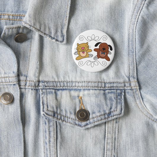 Hunde und Katzen Button (Beispiel)