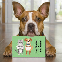 Hunde und Katzen, die Haustiere sitzen