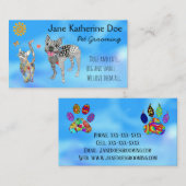 Hunde und Katzen, die Visitenkarten für die Aufzuc Visitenkarte (Vorne/Hinten)