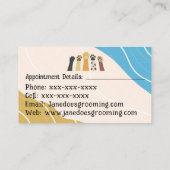 Hunde und Katzen, die Visitenkarten für die Aufzuc Visitenkarte (Rückseite)