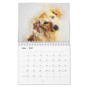 Hunde und Katzen-Digitale Kunst Kalender (Mär 2027)