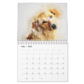 Hunde und Katzen-Digitale Kunst Kalender (Mär 2026)