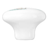 Hunde und Katzen Fahrradfahren am Meer Keramikknauf (Seitenansicht)