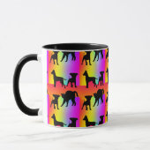 Hunde und Katzen + Farben Tasse (Links)