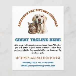 Hunde und Katzen Flyer Walking Service
