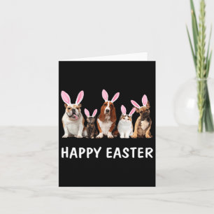 Hunde und Katzen frohe Ostern lustiges Geschenk fü Karte