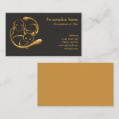 Hunde und Katzen Gold Haustiere Visitenkarte (Vorne/Hinten)