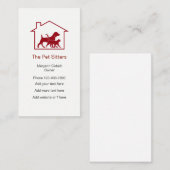 Hunde-und Katzen-Haustier-Modell-Haus-Symbol Visitenkarte (Vorne/Hinten)