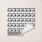 Hunde und Katzen Kinder Badhandtuch Set (Waschlappen)