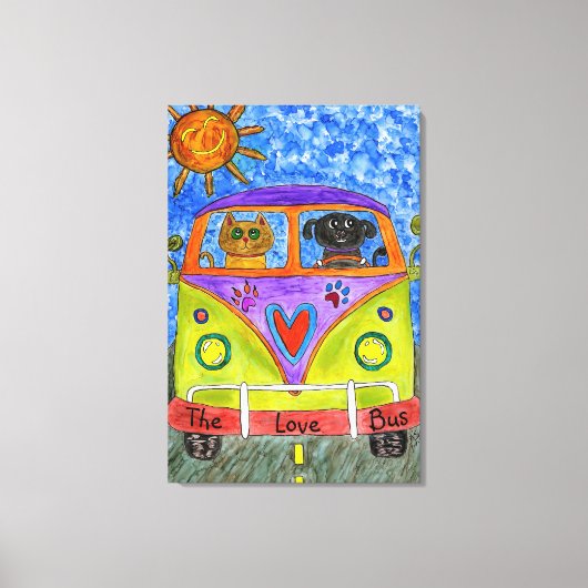 Hunde und Katzen Leinwand 24"x 36" (Vorderseite)