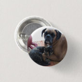 Hunde-und Katzen-Liebeknopf Button (Vorne & Hinten)