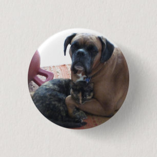 Hunde-und Katzen-Liebeknopf Button