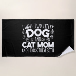 Hunde und Katzen Mama Mütter Tag beste Mama je Tie Strandtuch