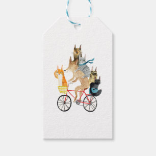 Hunde und Katzen mit dem Fahrrad Geschenkanhänger