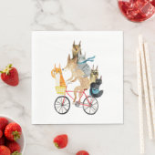 Hunde und Katzen mit dem Fahrrad Serviette (Beispiel)