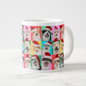 Hunde und Katzen mit Santa Bart Jumbo-Tasse (Vorderseite Rechts)
