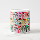 Hunde und Katzen mit Santa Bart Jumbo-Tasse (Vorderseite)