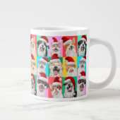 Hunde und Katzen mit Santa Bart Jumbo-Tasse (Rechts)